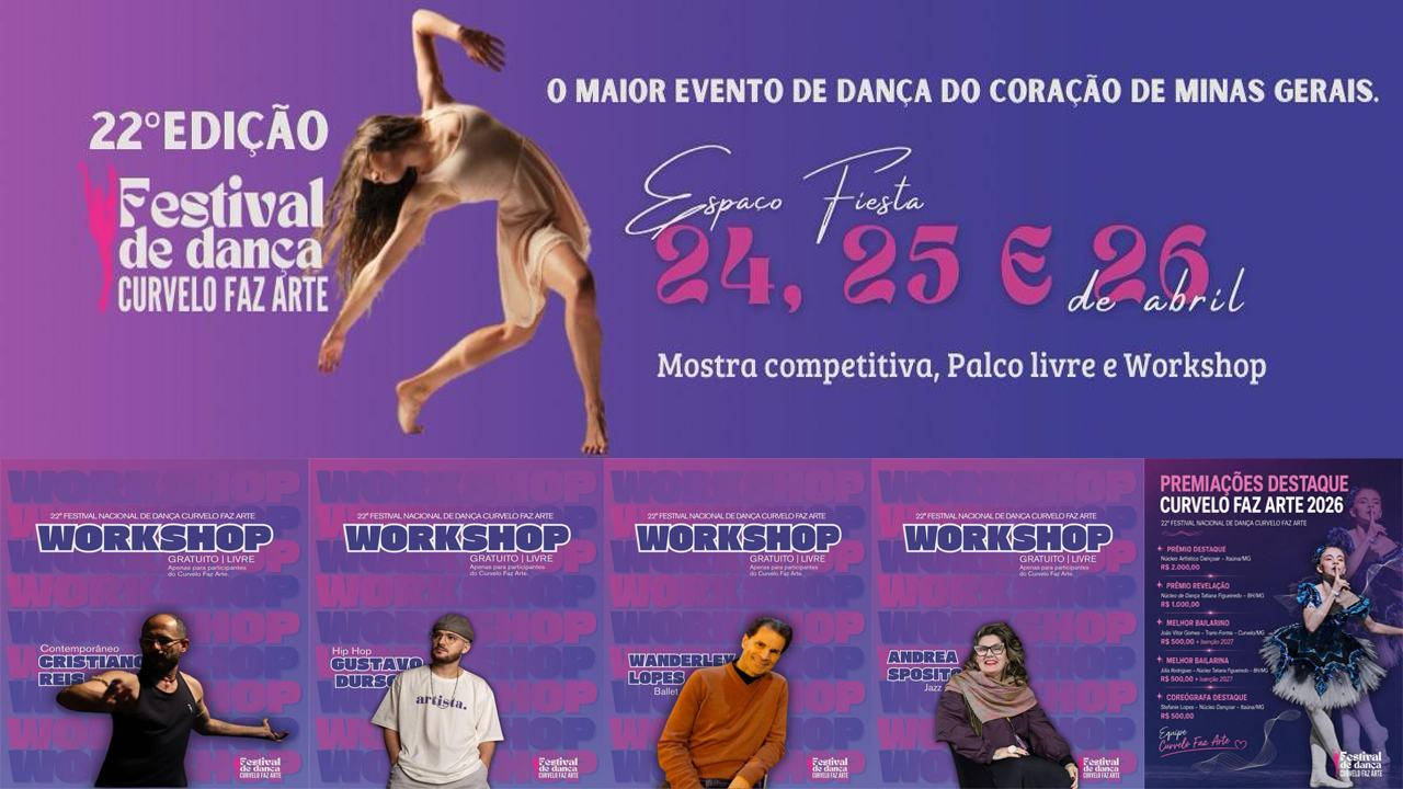 22ª edição do Curvelo Faz Arte encanta público e reúne talentos de todo o Brasil
